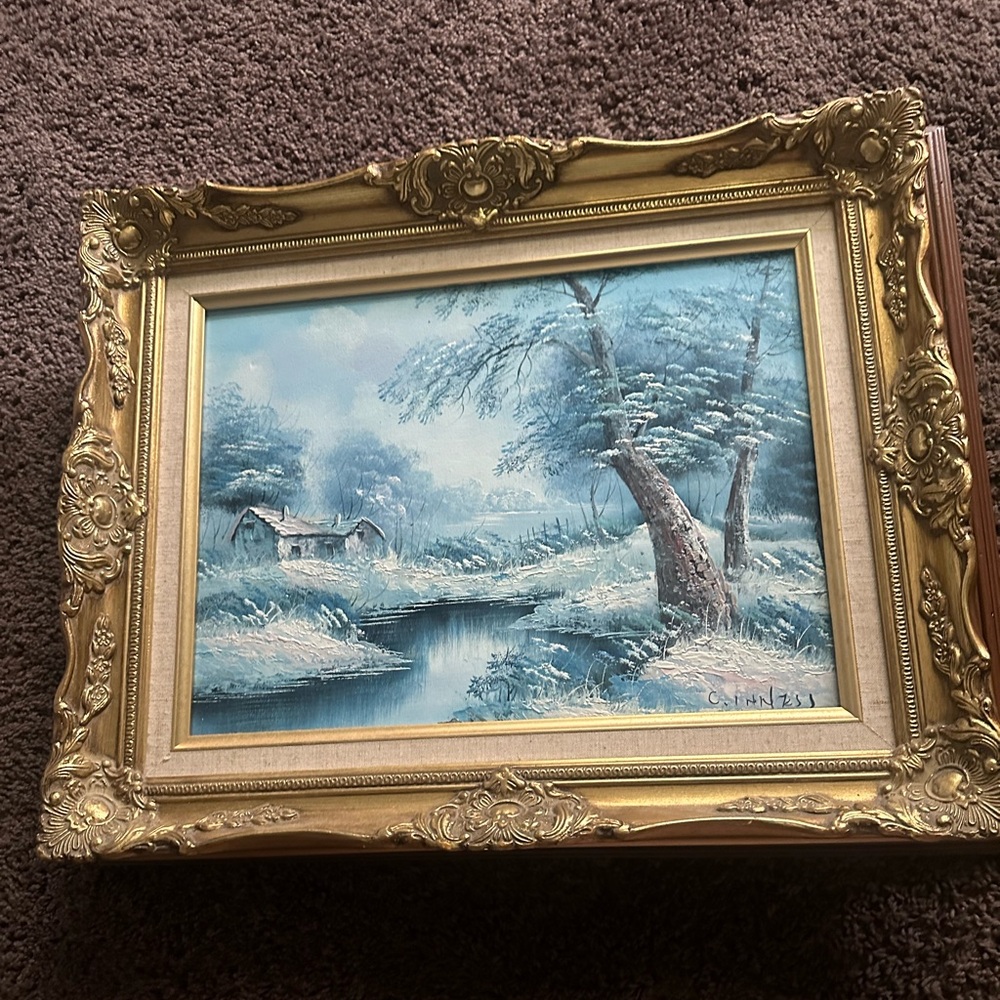 antique gold picture